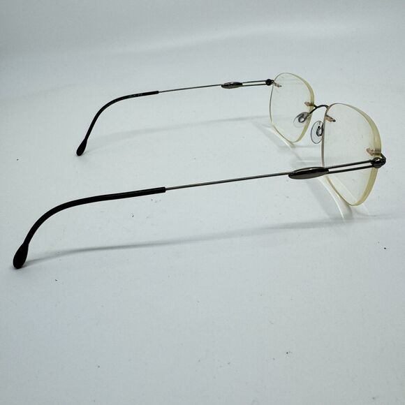 SILHOUETTE M7434 /65 V 6072 Eyeglasses Frames 48-21 Black Rimless H11856 - Picture 4 of 7